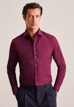 Chemise Business Slim Popeline Col Kent in Rouge |  Seidensticker Onlineshop