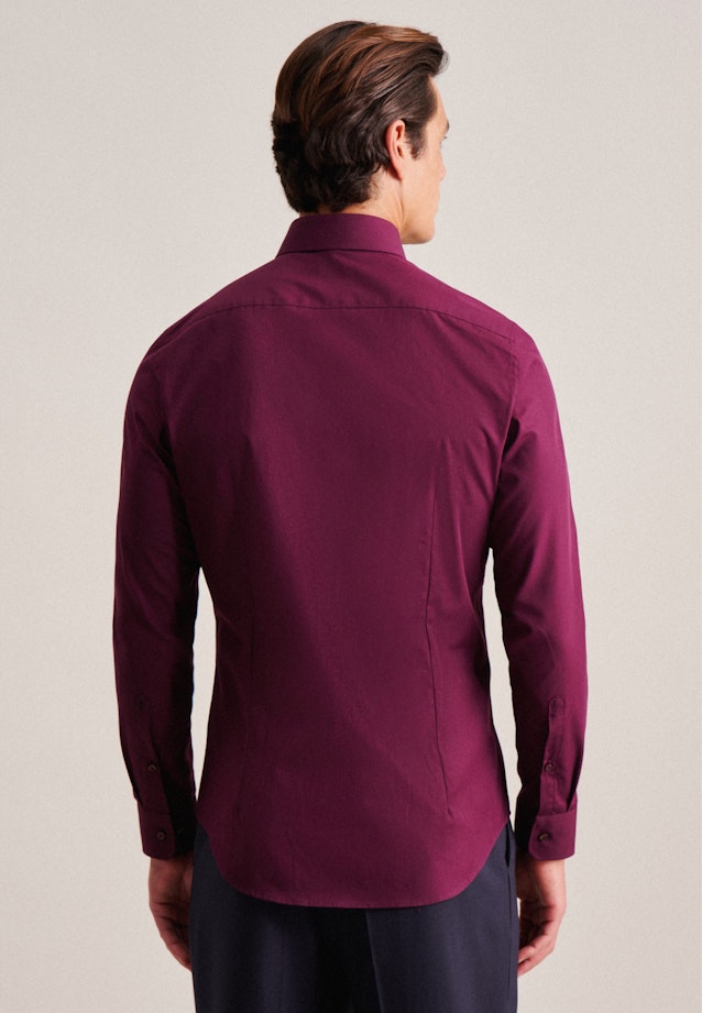 Non-iron Poplin Business Shirt in Slim with Kent-Collar in Red |  Seidensticker Onlineshop