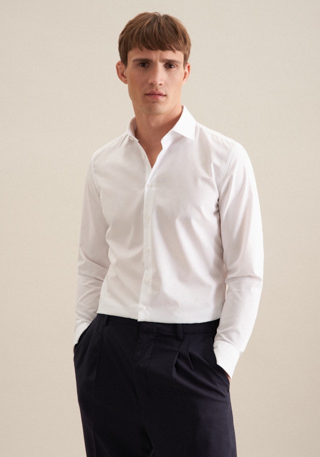 Slim Chemise Business Uni in Blanc | Seidensticker Onlineshop