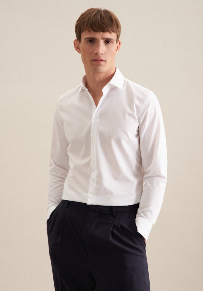 Slim Business shirt Uni in White | Seidensticker online shop