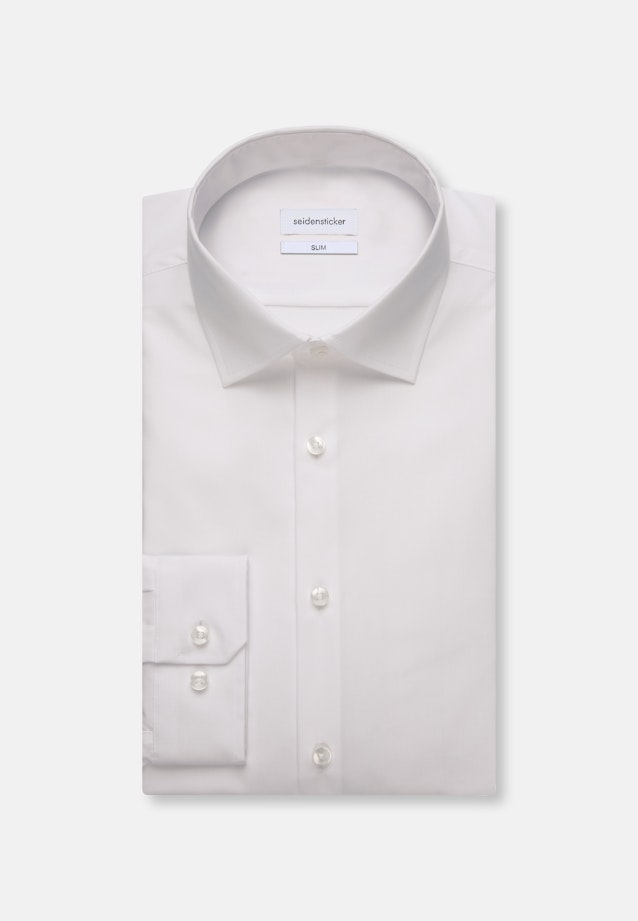 Slim Business shirt Uni in White |  Seidensticker Onlineshop