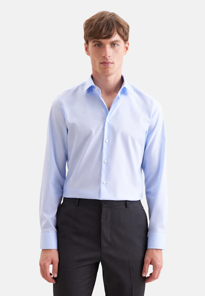 Slim Business shirt Uni in Medium Blue |  Seidensticker Onlineshop