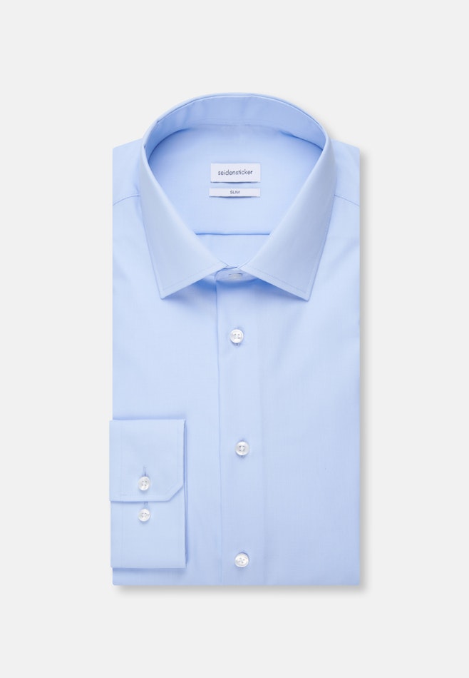 Slim Business shirt Uni in Medium Blue | Seidensticker online shop