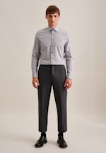 Chemise Business Slim Popeline Col Kent in Grau |  Seidensticker Onlineshop