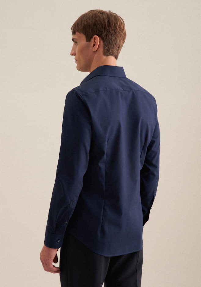 Slim Business shirt Uni in Dark Blue | Seidensticker online shop