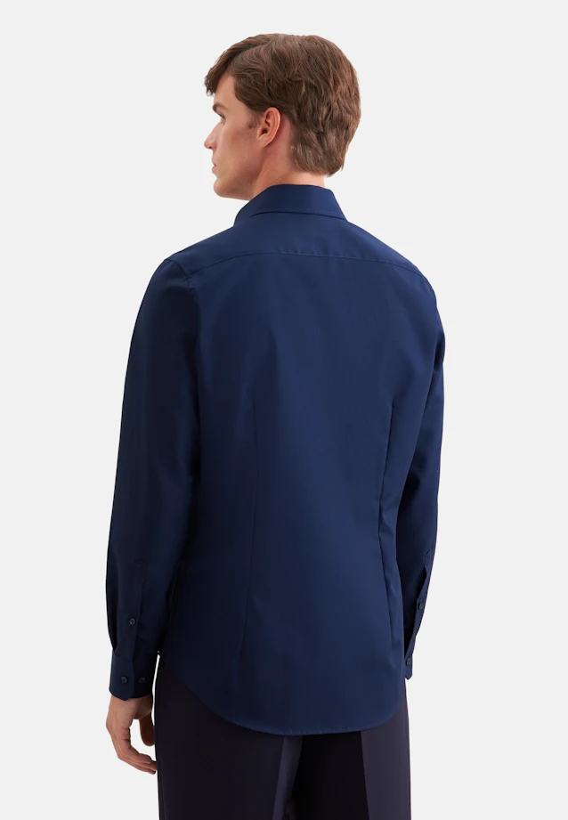 Slim Business Hemd Uni in Dunkelblau |  Seidensticker Onlineshop