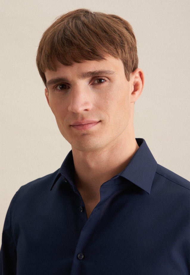 Slim Business shirt Uni in Dark Blue |  Seidensticker Onlineshop