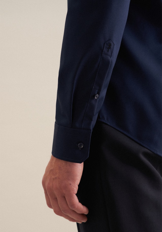Slim Chemise Business Uni in Bleu Foncé | Seidensticker Onlineshop