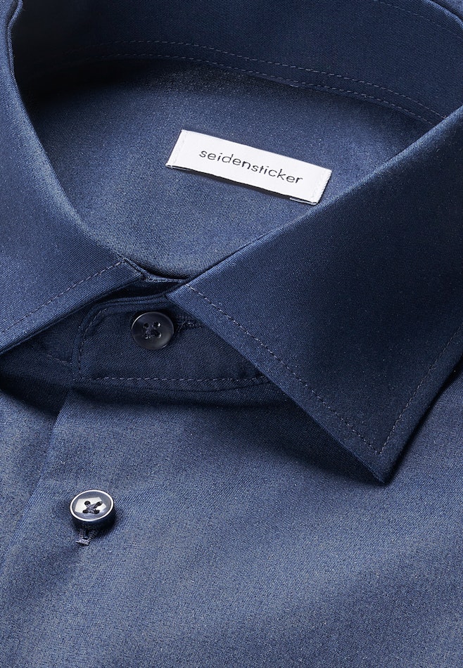 Slim Business Hemd Uni in Dunkelblau | Seidensticker Onlineshop