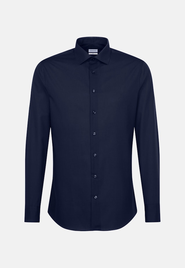 Slim Business Hemd Uni in Dunkelblau |  Seidensticker Onlineshop