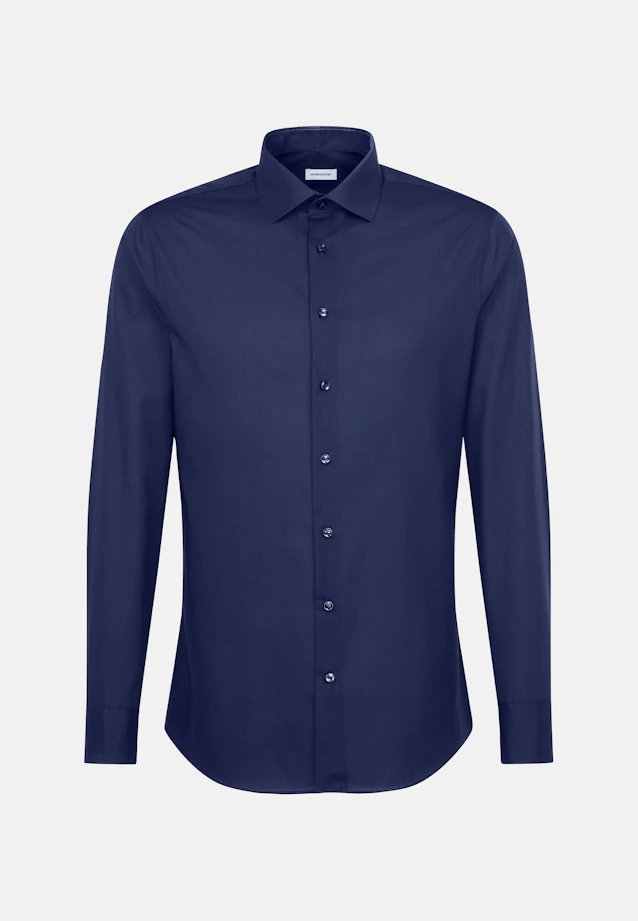 Slim Business Hemd Uni in Dunkelblau |  Seidensticker Onlineshop