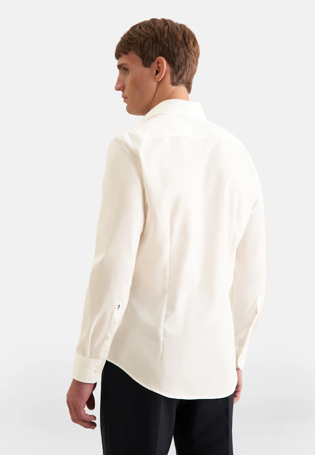 Slim Business Hemd Uni in Ecru |  Seidensticker Onlineshop