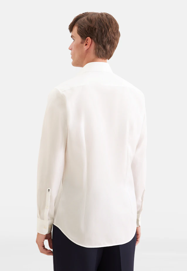 Slim Business shirt Uni in Ecru |  Seidensticker Onlineshop
