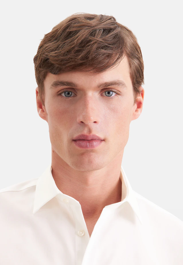 Slim Business shirt Uni in Ecru |  Seidensticker Onlineshop