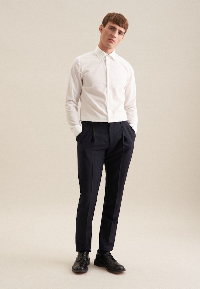 Slim Business shirt Uni in Ecru |  Seidensticker Onlineshop