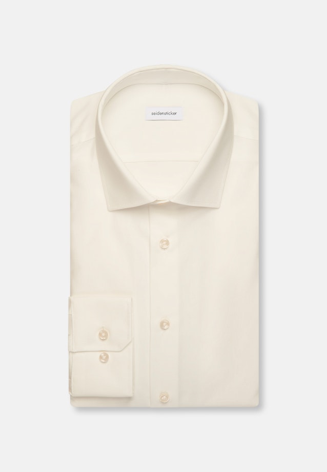 Slim Business Hemd Uni in Ecru |  Seidensticker Onlineshop