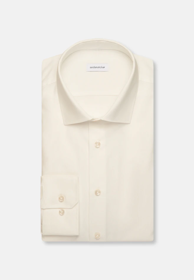 Slim Chemise d'affaires Uni dans Ecru | Boutique en ligne Seidensticker