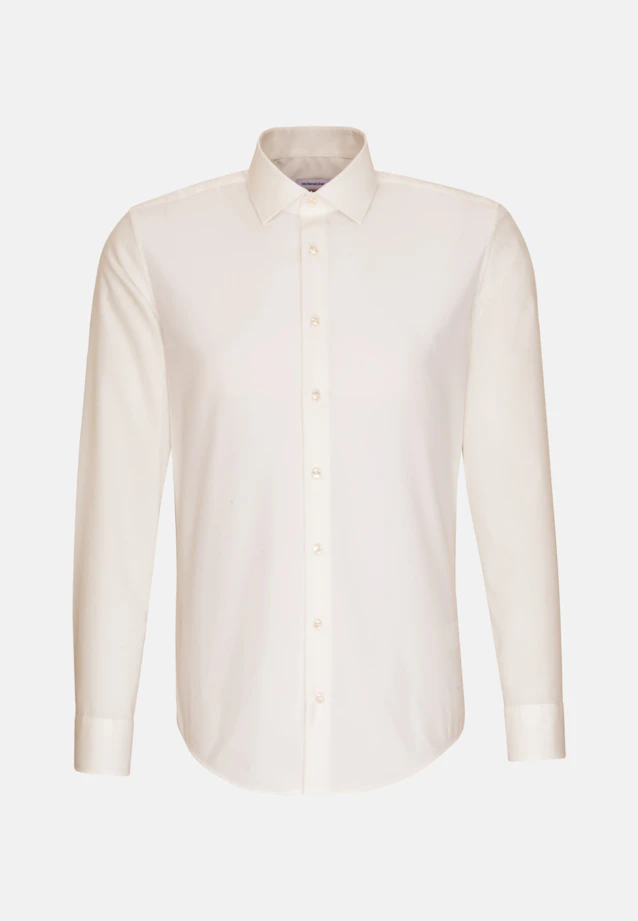 Slim Business Hemd Uni in Ecru |  Seidensticker Onlineshop