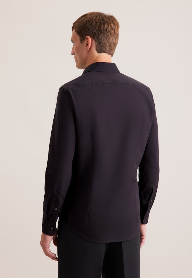 Slim Chemise d'affaires Uni dans Noir | Boutique en ligne Seidensticker