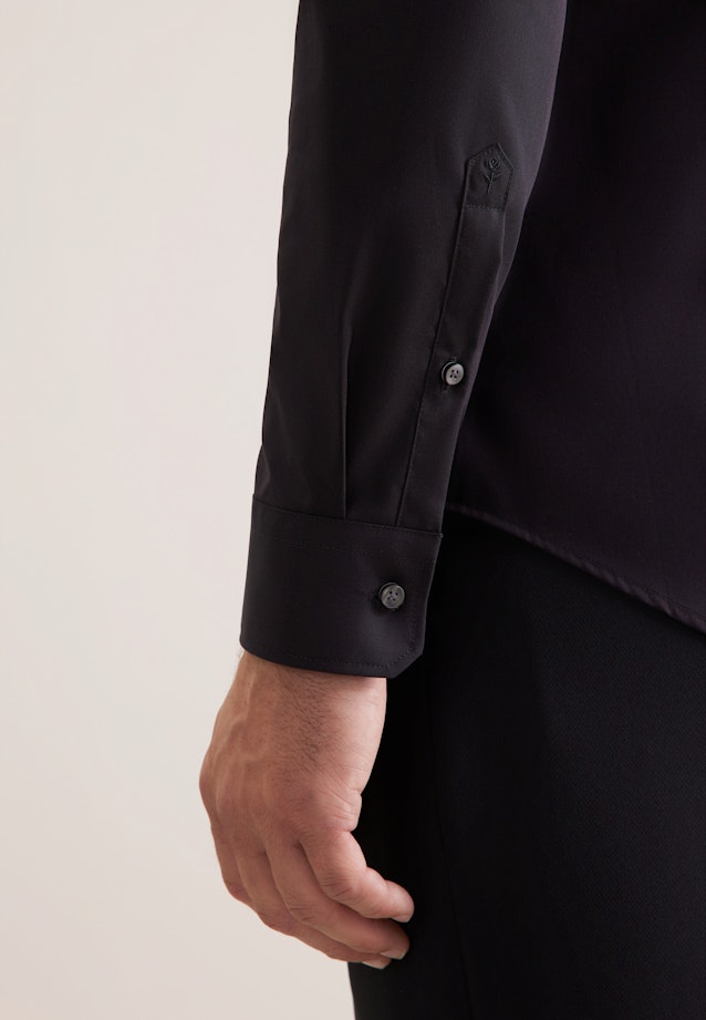 Slim Chemise d'affaires Uni in Noir |  Seidensticker Onlineshop