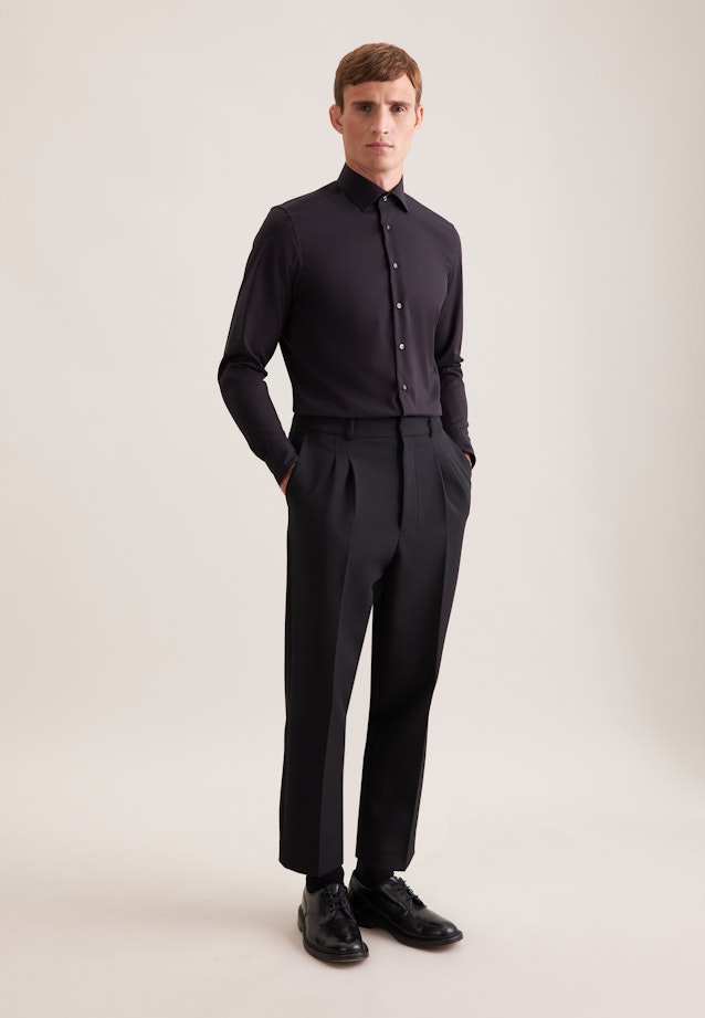 Slim Chemise d'affaires Uni in Noir |  Seidensticker Onlineshop