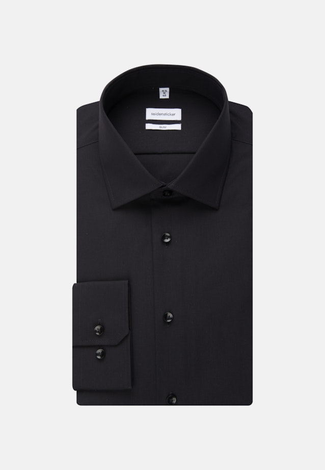 Slim Chemise d'affaires Uni in Noir |  Seidensticker Onlineshop