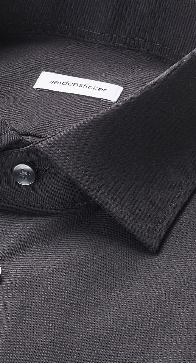 Slim Business shirt Uni in Black | Seidensticker online shop