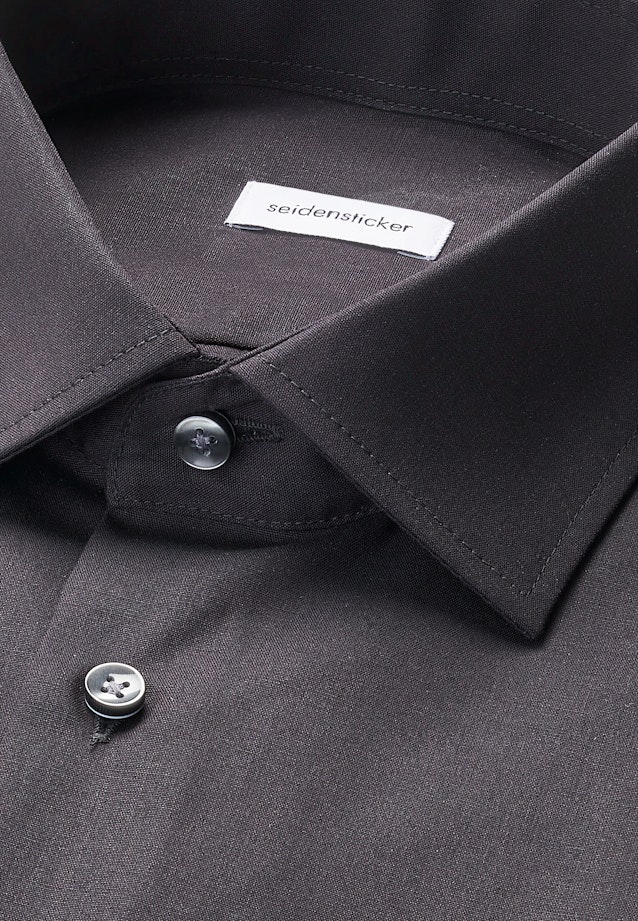 Slim Business Hemd Uni in Schwarz |  Seidensticker Onlineshop