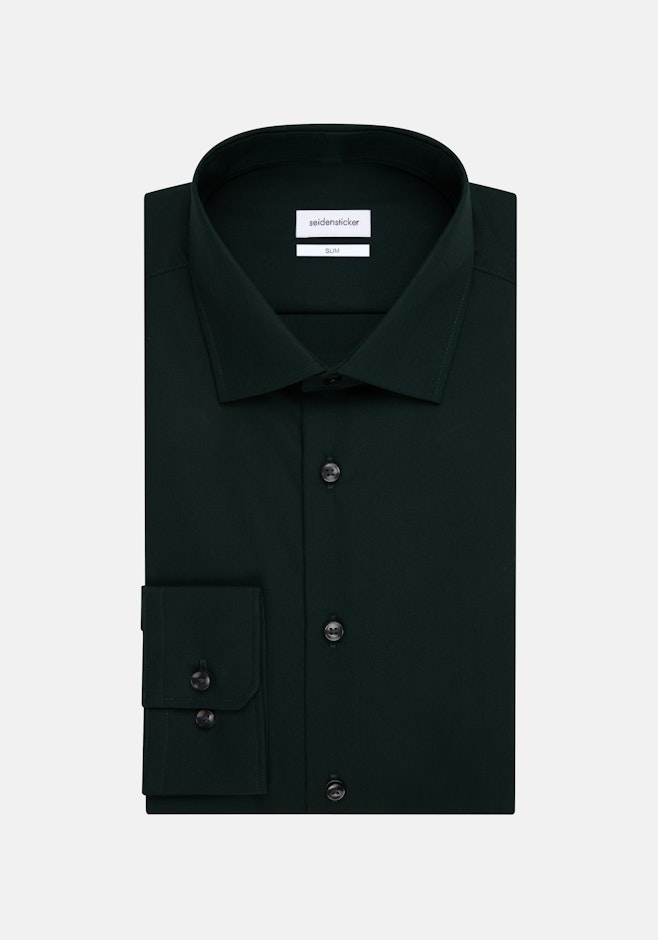 Slim Chemise d'affaires Uni dans Vert | Boutique en ligne Seidensticker