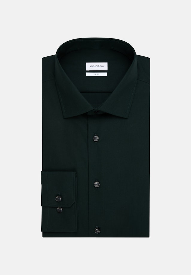 Slim Business shirt Uni in Green |  Seidensticker Onlineshop