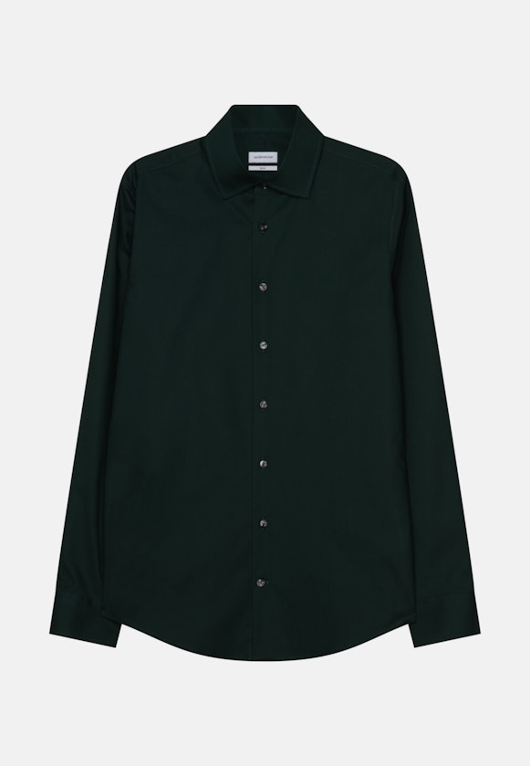 Slim Business shirt Uni in Green |  Seidensticker Onlineshop