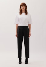 Chino Cropped mit Bundfalte in Schwarz |  Seidensticker Onlineshop