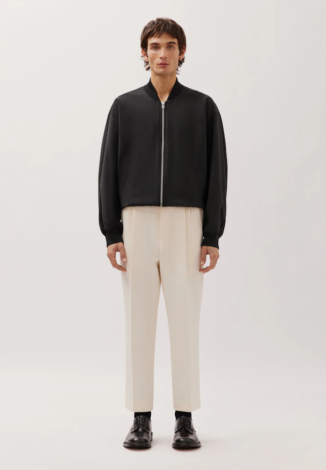 Oversized Bomber Jacke mit Wolle in Noir |  Seidensticker Onlineshop