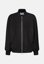 Oversized Bomber Jacke mit Wolle in Schwarz |  Seidensticker Onlineshop