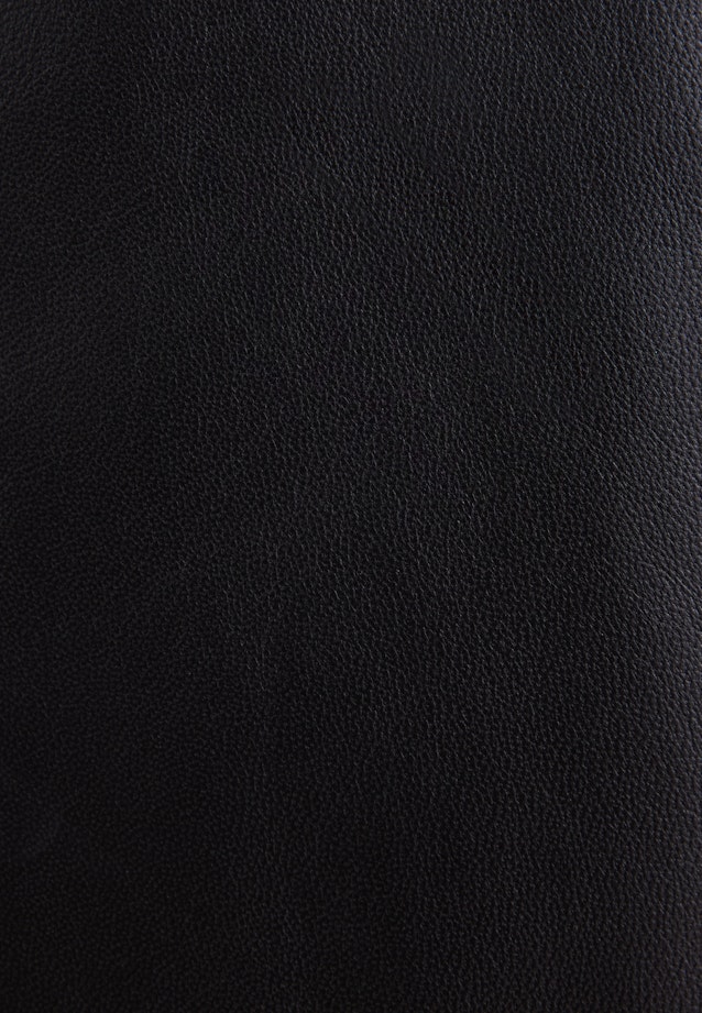 Rock aus 100% Leder mit Teilungsnähten in Noir |  Seidensticker Onlineshop