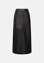 Rock aus 100% Leder mit Teilungsnähten in Noir |  Seidensticker Onlineshop