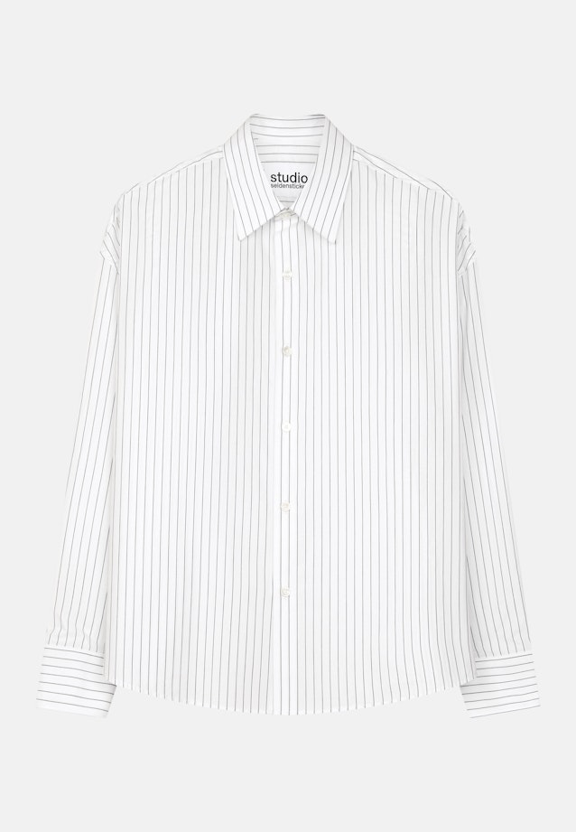 Oversized Boxy Hemd aus Baumwolle in Weiß |  Seidensticker Onlineshop