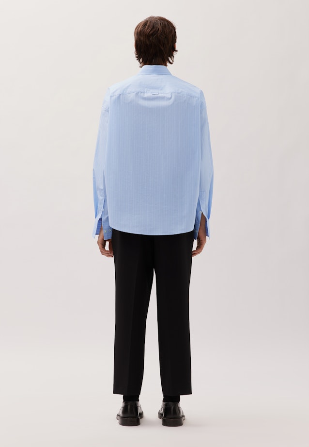 Oversized Boxy Hemd aus Baumwolle in Hellblau |  Seidensticker Onlineshop