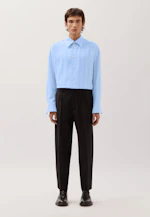 Relaxed Hemd mit überschnittener Schulter in fließender Viskose in Hellblau |  Seidensticker Onlineshop