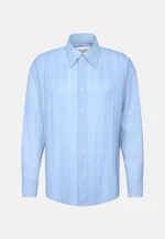 Relaxed Hemd mit überschnittener Schulter in fließender Viskose in Hellblau |  Seidensticker Onlineshop