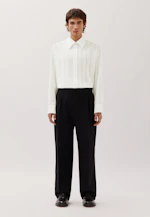 Relaxed Hemd mit überschnittener Schulter in fließender Viskose in Ecru |  Seidensticker Onlineshop