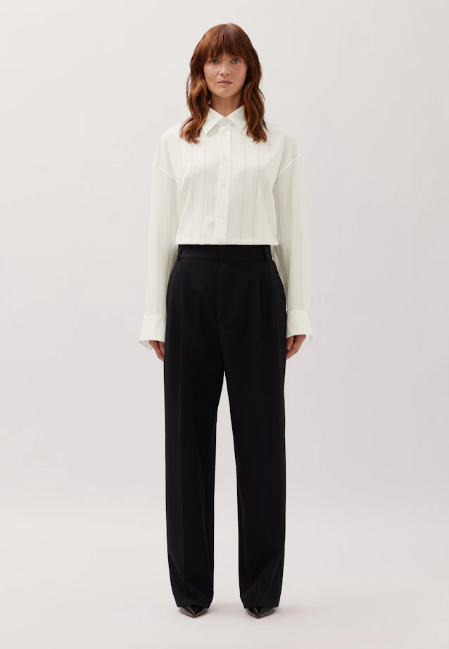 Relaxed Hemd mit überschnittener Schulter in fließender Viskose in Ecru |  Seidensticker Onlineshop