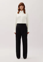 Relaxed Hemd mit überschnittener Schulter in fließender Viskose in Ecru |  Seidensticker Onlineshop