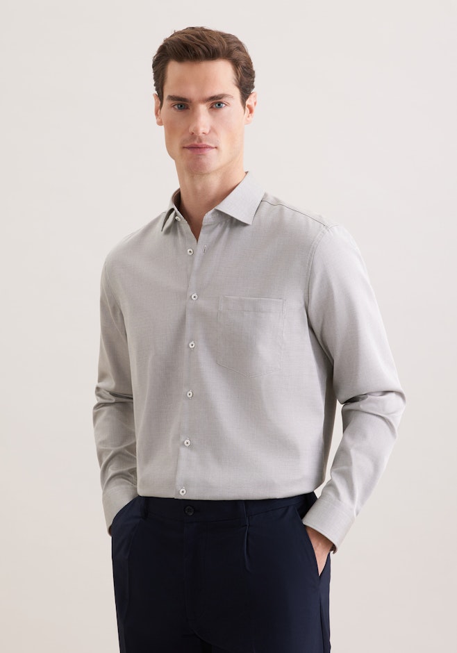 Regular Chemise d'affaires Uni dans Vert | Boutique en ligne Seidensticker