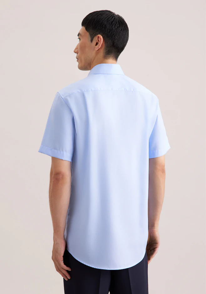 Regular Business shirt Uni in Mittelblau | Seidensticker online shop