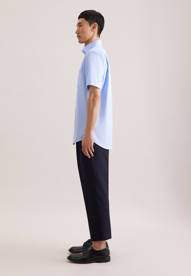 Regular Business Hemd Uni in Mittelblau |  Seidensticker Onlineshop