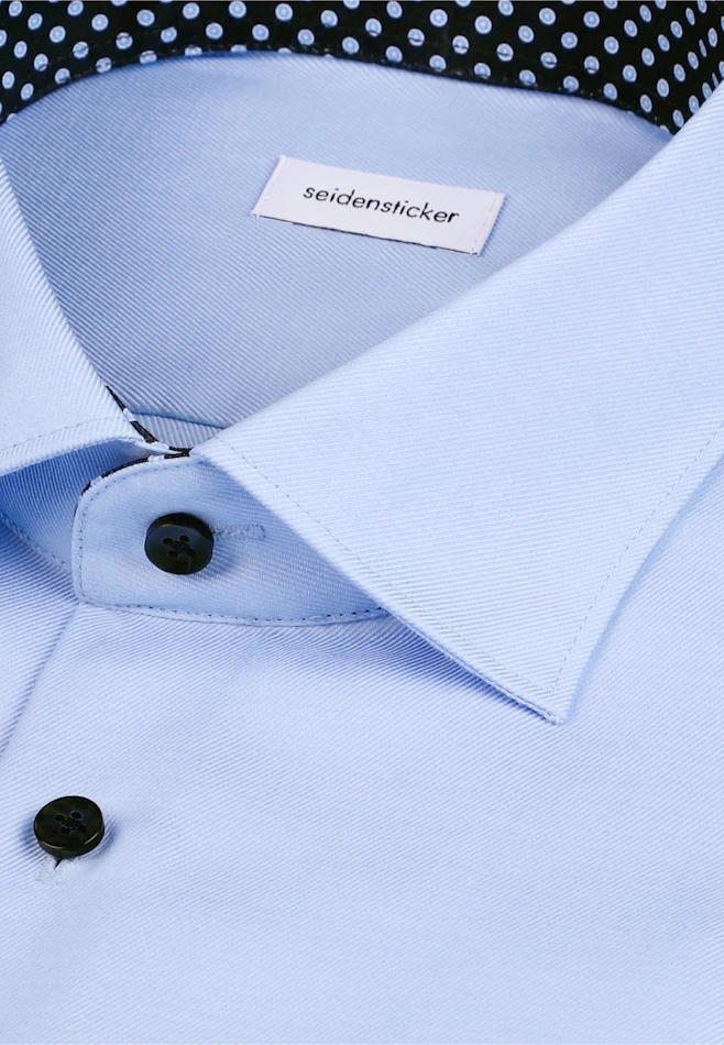 Regular Business Hemd Uni in Mittelblau | Seidensticker Onlineshop