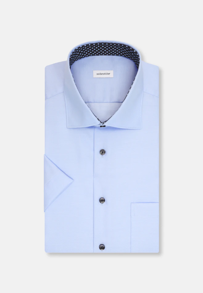 Regular Business Hemd Uni in Mittelblau | Seidensticker Onlineshop