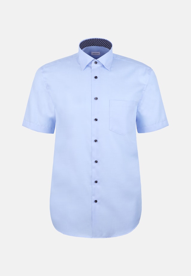 Regular Business Hemd Uni in Mittelblau |  Seidensticker Onlineshop