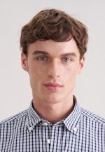 Regular Chemise décontractée carreaux in Bleu Foncé |  Seidensticker Onlineshop